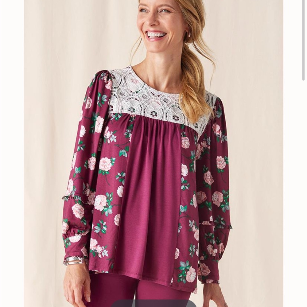 NWT Matilda jane rosebud floral blouse